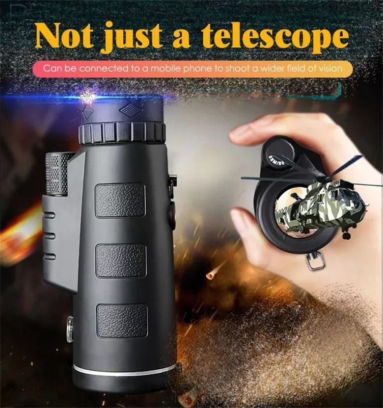 Monocular Hd Alta Potencia Soporte Triángulo Alcance Jhn-6