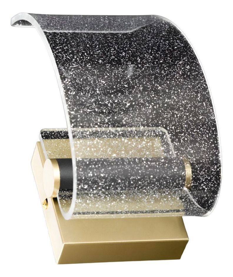 Lámpara Pared LED Elegante Dorada Acrílico Decorativa Jhn-0