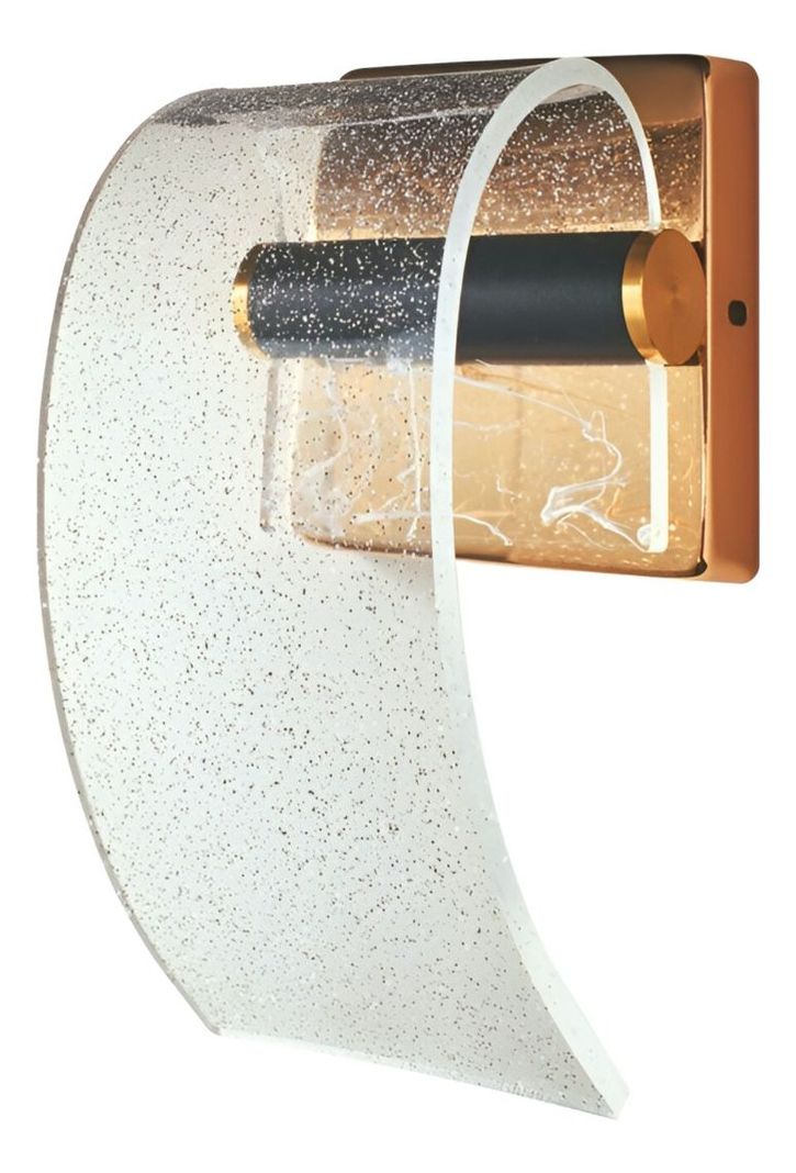 Lámpara Pared LED Elegante Dorada Acrílico Decorativa Jhn-1
