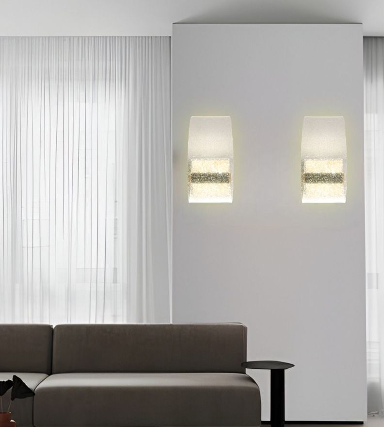Lámpara Pared LED Elegante Dorada Acrílico Decorativa Jhn-5