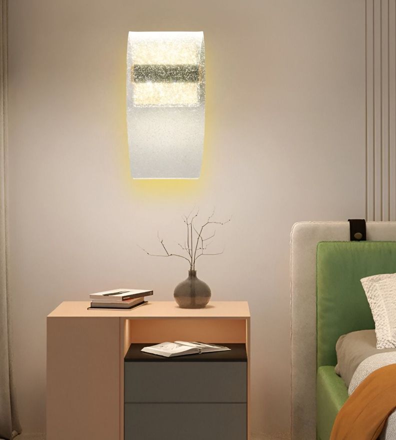 Lámpara Pared LED Elegante Dorada Acrílico Decorativa Jhn-7