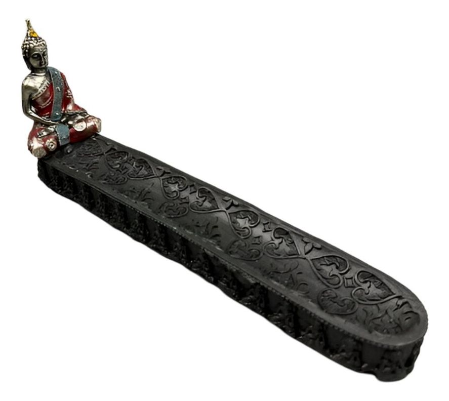 Porta Inciensos Decorativo Buda En Resina 24cm Jhn-0