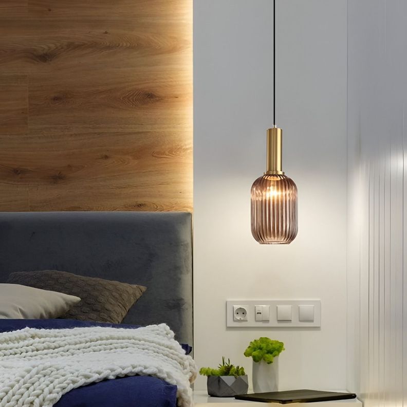 LÁMPARA COLGANTE Pantalla Moderna Vidrio Altura Ajustable-9