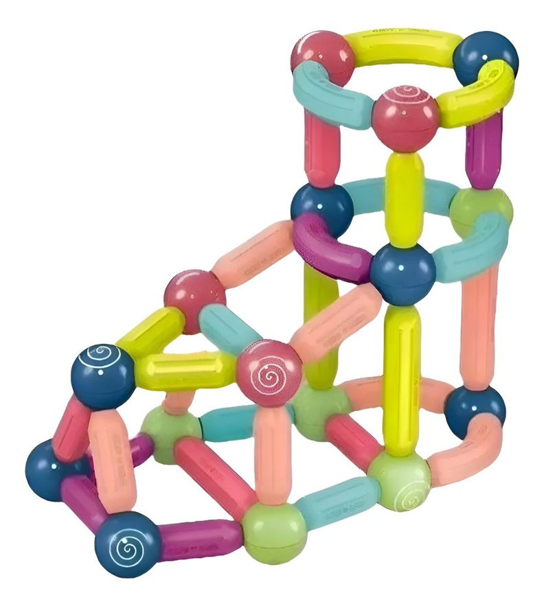 Bloques Construcción Magnéticos Juguetes Bolas Varillas Jhn-0