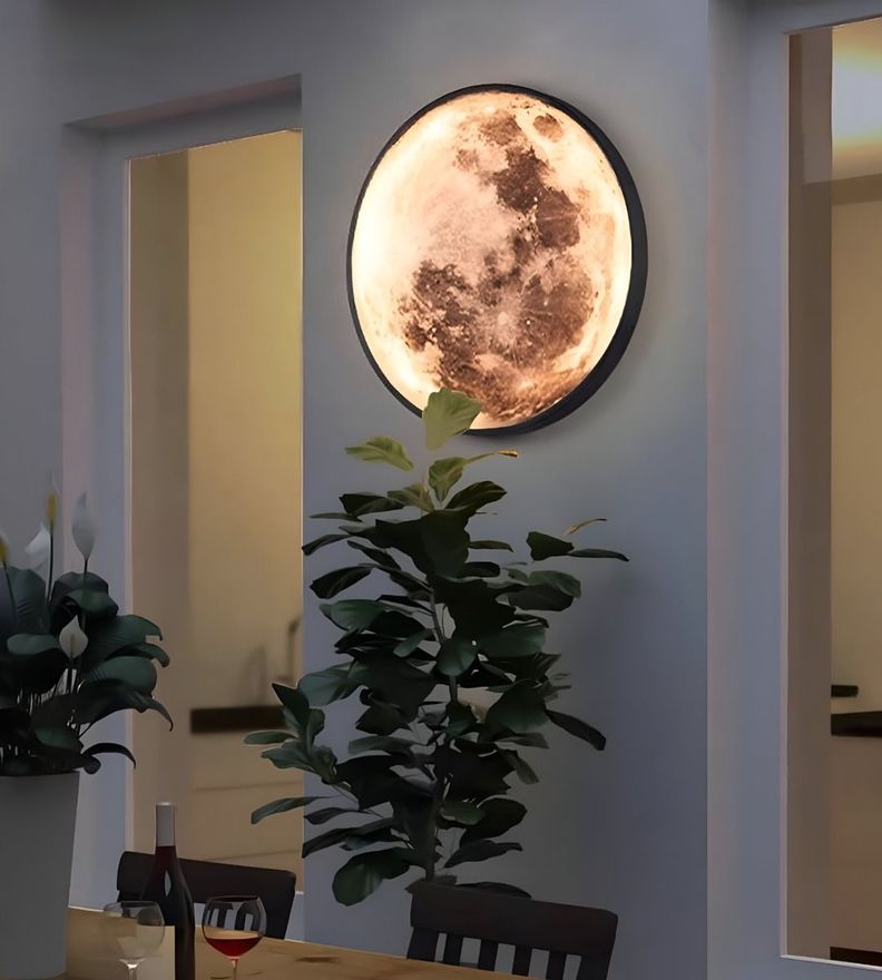 Aplique Pared Luna 3D Lámpara LED Techo Decoración Jhn-4