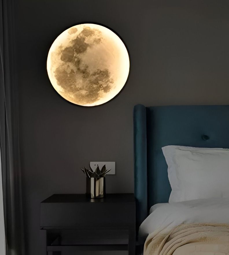 Aplique Pared Luna 3D Lámpara LED Techo Decoración Jhn-6