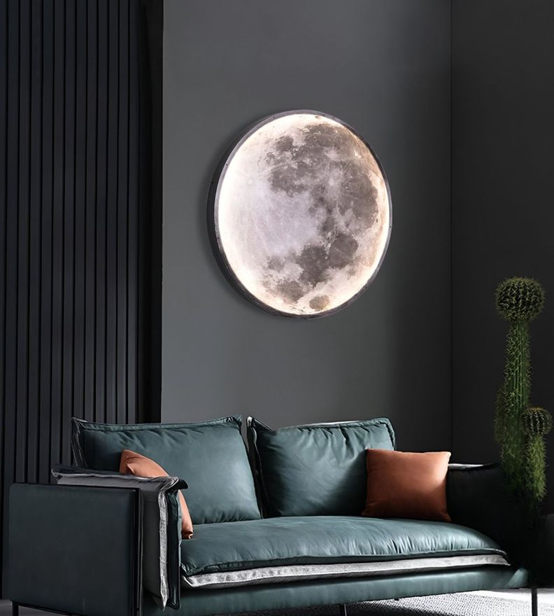Aplique Pared Luna 3D Lámpara LED Techo Decoración Jhn-8