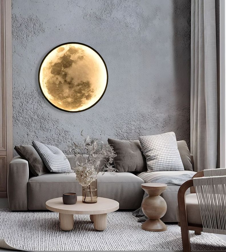 Aplique Pared Luna 3D Lámpara LED Techo Decoración Jhn-9