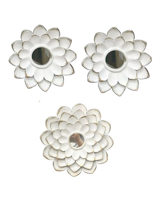 Espejo Decorativo Flor Bohemio Pared Sala Hogar Lau-0