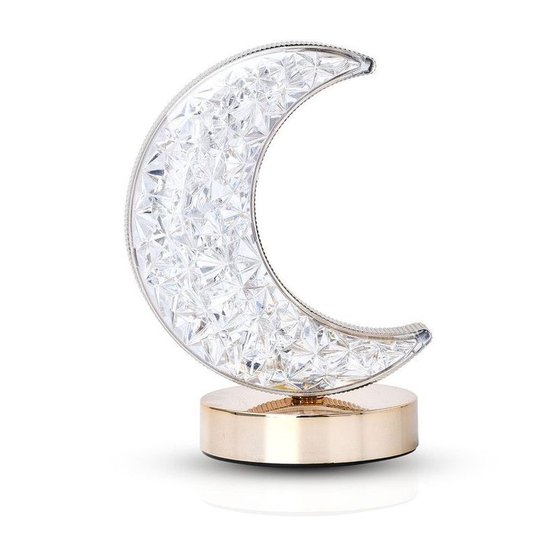 Lampara Mesa Luna LED Dormitorio Decoracion Moderna Lau-0