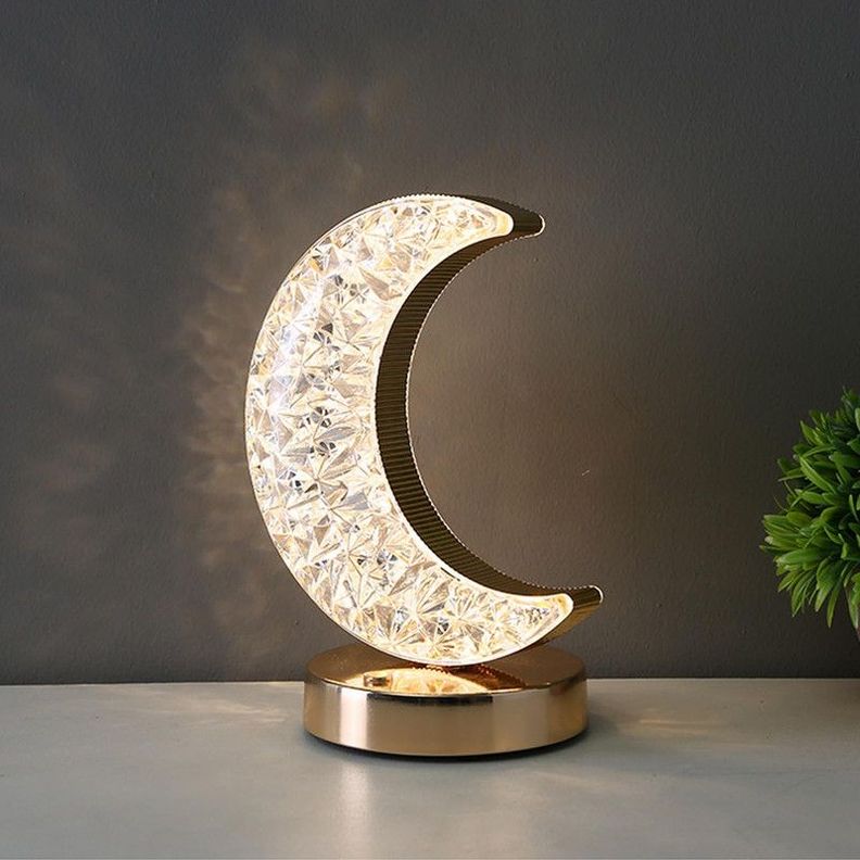 Lampara Mesa Luna LED Dormitorio Decoracion Moderna Lau-7