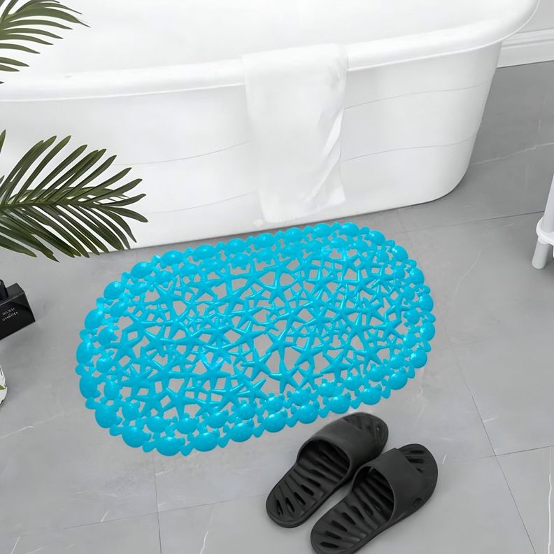 Set de 4 Alfombra Baño Antideslizante Ducha Marino Jhn -4