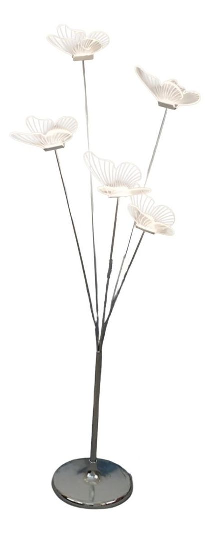 Lámpara Pie Mariposas Decorativa Iluminación LED Hogar Jhn-0