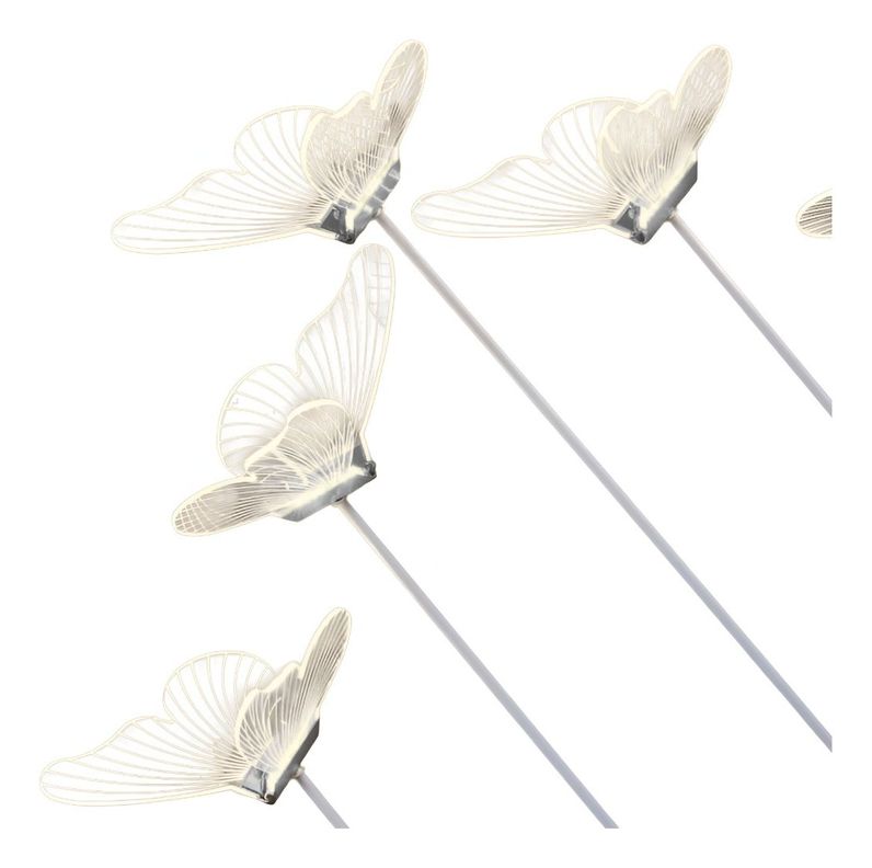 Lámpara Pie Mariposas Decorativa Iluminación LED Hogar Jhn-1