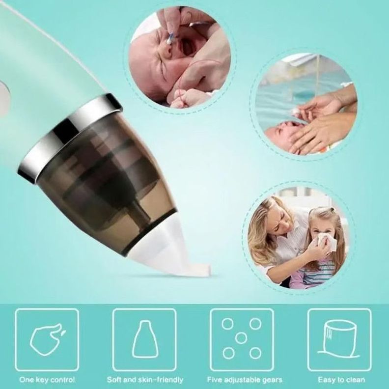 Aspirador Nasal Portatil Limpieza Bebe Niños Lau-8
