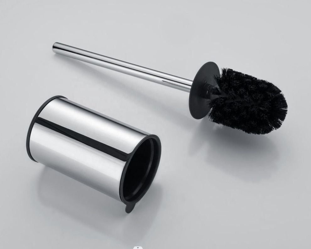 Escobilla para Inodoro Soporte Ergonómico Acero Inoxidable-4