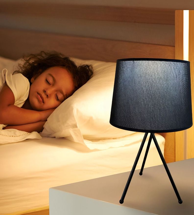 Lámpara Velador Mesa Decorativa Modelo Trípode Moderno Jhn-5