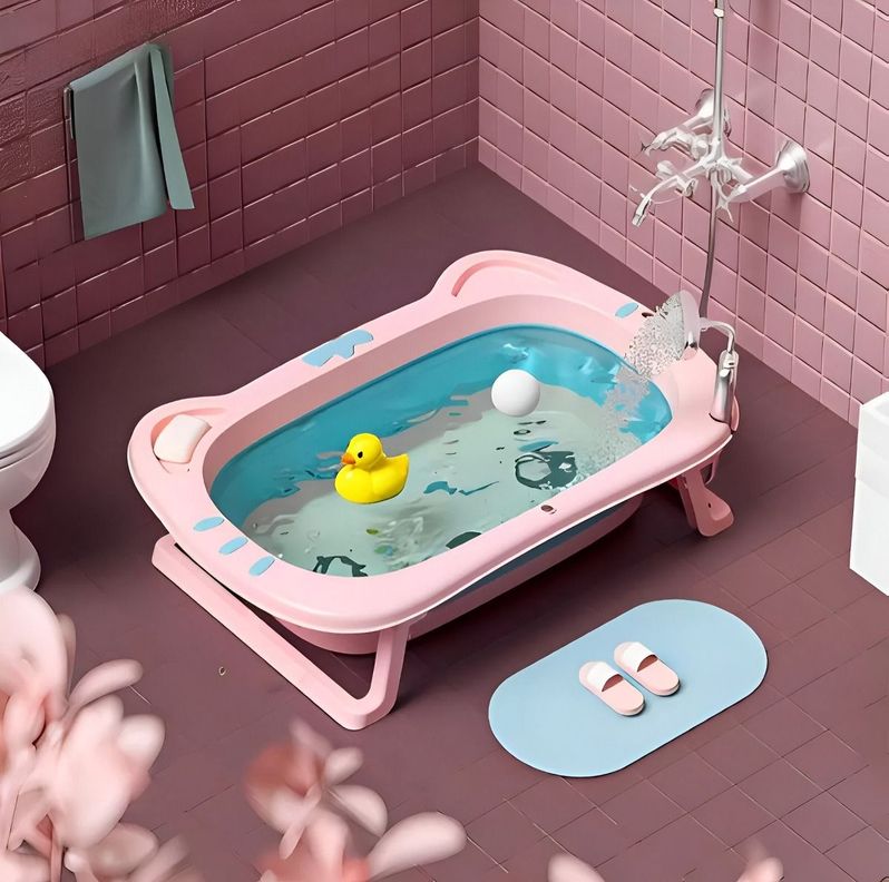 Bañera Retráctil Bebés Hidromasaje Plegable Infantil Jhn-2