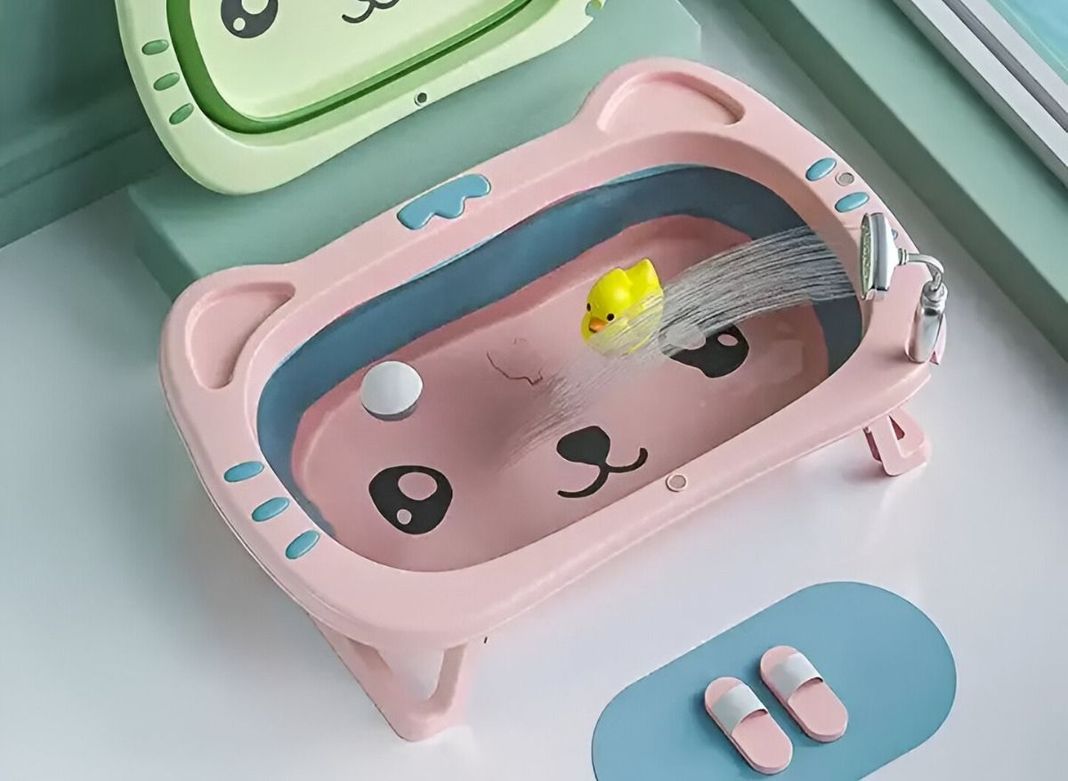 Bañera Retráctil Bebés Hidromasaje Plegable Infantil Jhn-4