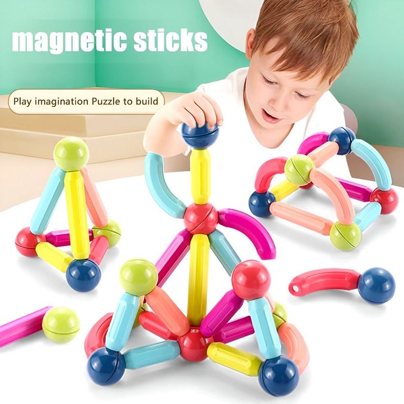 Bloques Magnéticos Construcción Aprendizaje Educativo Jhn-3