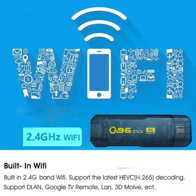TV Box Stick Android Q96 Portatil Entretenimiento Hogar Lau-1