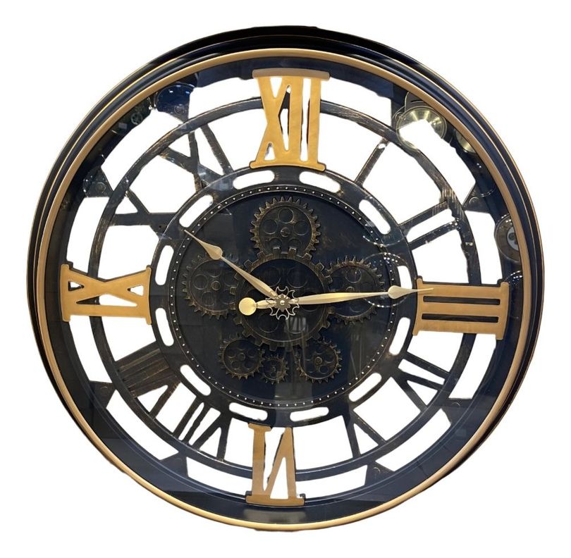 Reloj Pared Retro Engranajes Redondo Decorativo Jhn-0