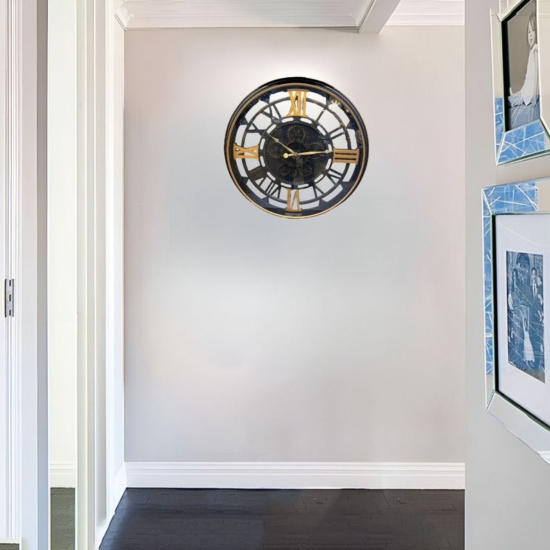 Reloj Pared Retro Engranajes Redondo Decorativo Jhn-2