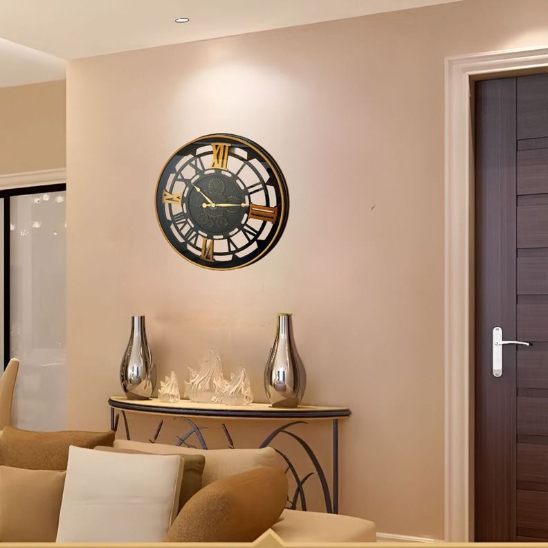 Reloj Pared Retro Engranajes Redondo Decorativo Jhn-6