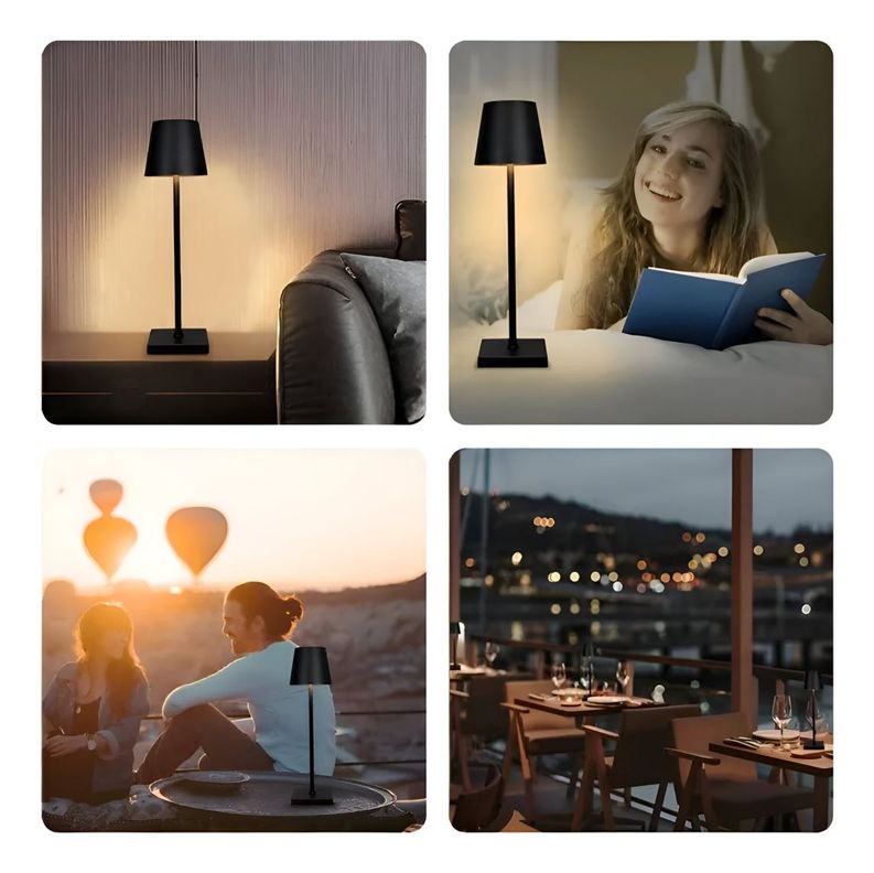 Lámpara Mesa Táctil Led Inalámbrica Usb Luz Noche Jhn-4
