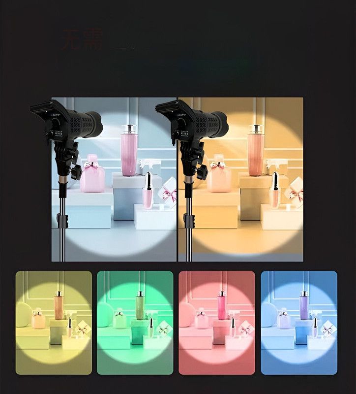 Iluminacion Foco Spotlight RGB Fotos Escenario Luce LED Lau -4