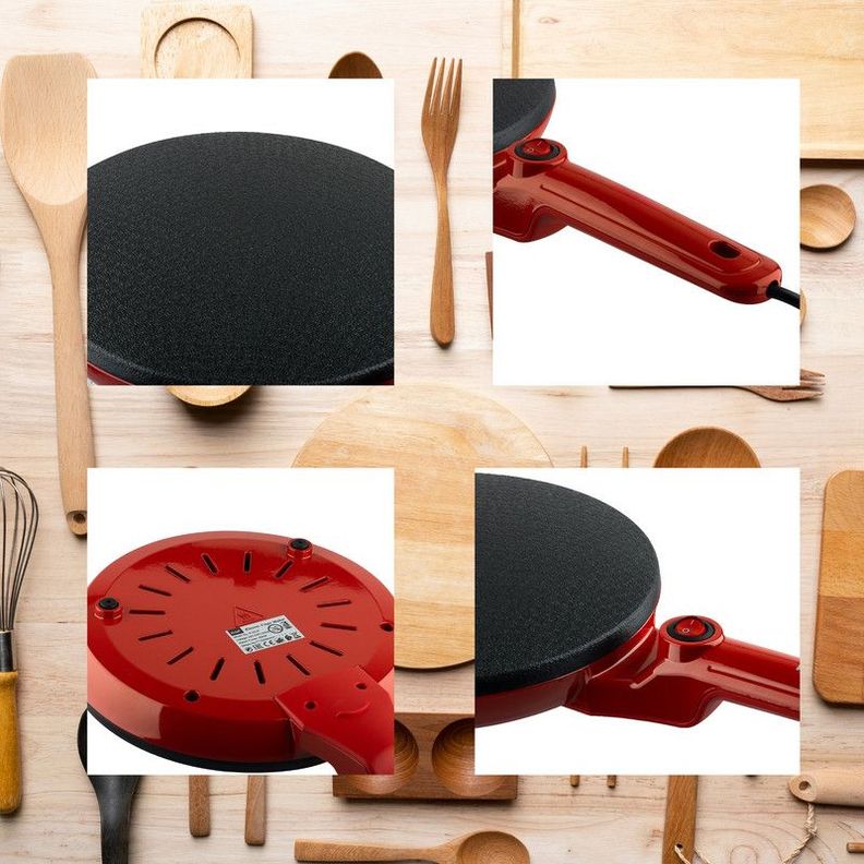 Crepera Sarten Antiadherente Mango Resistente Cocina Lau-7