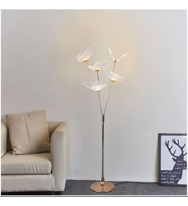 Lámpara Pie Mariposas LED Decorativa Escenario Fiesta Jhn-5