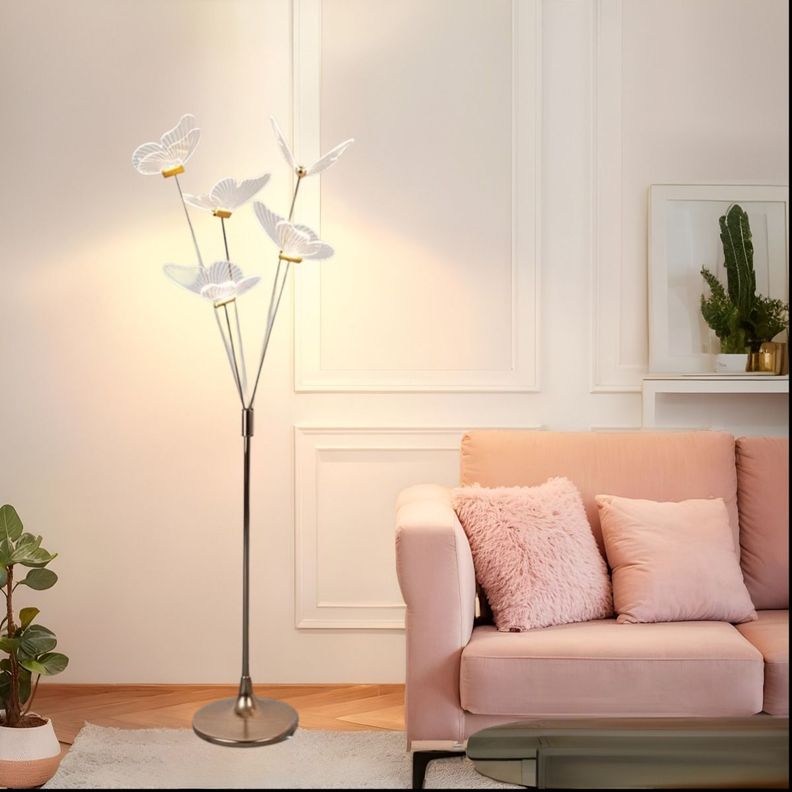 Lámpara Pie Mariposas LED Decorativa Escenario Fiesta Jhn-8
