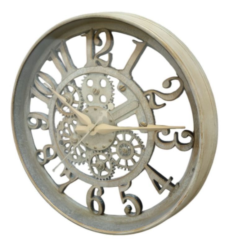 Reloj Pared Engranaje Silencioso Antiguo Decorativo Jhn-0