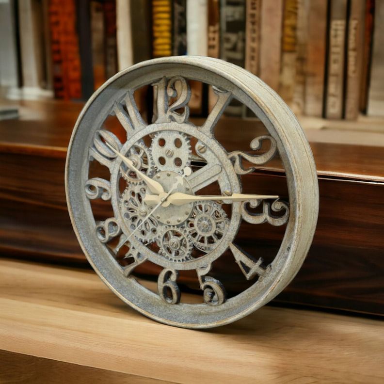 Reloj Pared Engranaje Silencioso Antiguo Decorativo Jhn-5