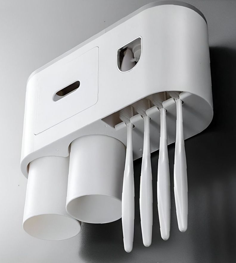 Soporte Cepillos Dientes Dispensador Pasta Organizador Jhn-2