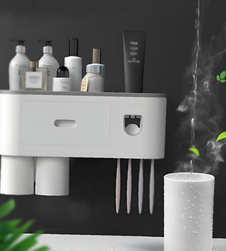 Soporte Cepillos Dientes Dispensador Pasta Organizador Jhn-7