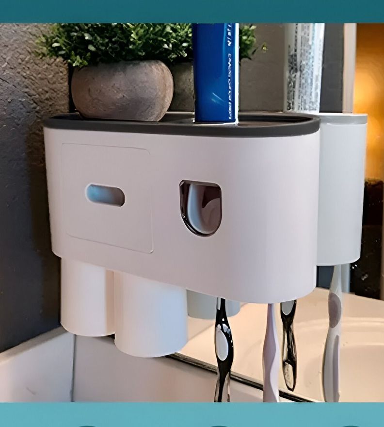 Soporte Cepillos Dientes Dispensador Pasta Organizador Jhn-8