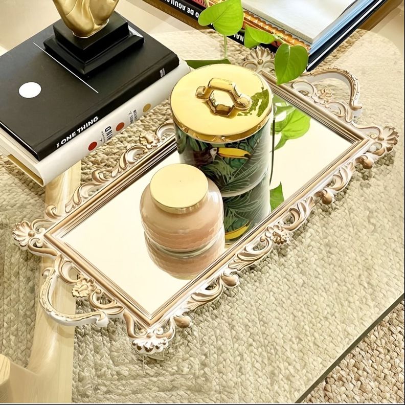 Bandeja Decorativa Espejo Organizador Exposición Jhn-2
