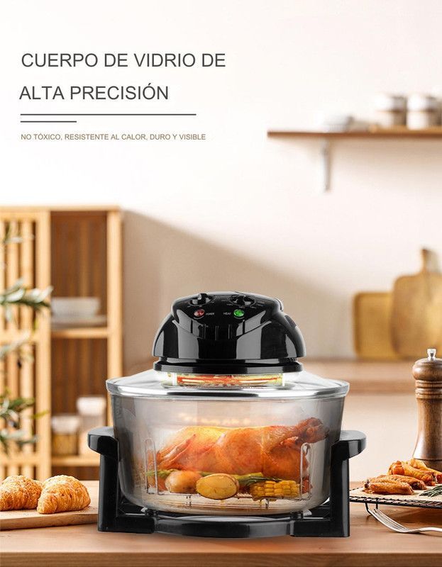 Freidora Aire Transparente Capacidad 12L Cocina Freir Lau-3
