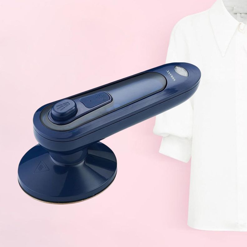 Mini Plancha Vapor Portátil Suela Cerámica Tanque 50ML Lau-1