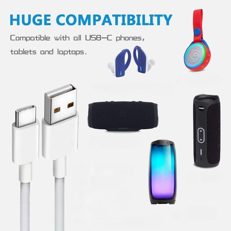 Set 3 Cable Tipo C Carga Rapida Transferencia Datos USB Lau-7