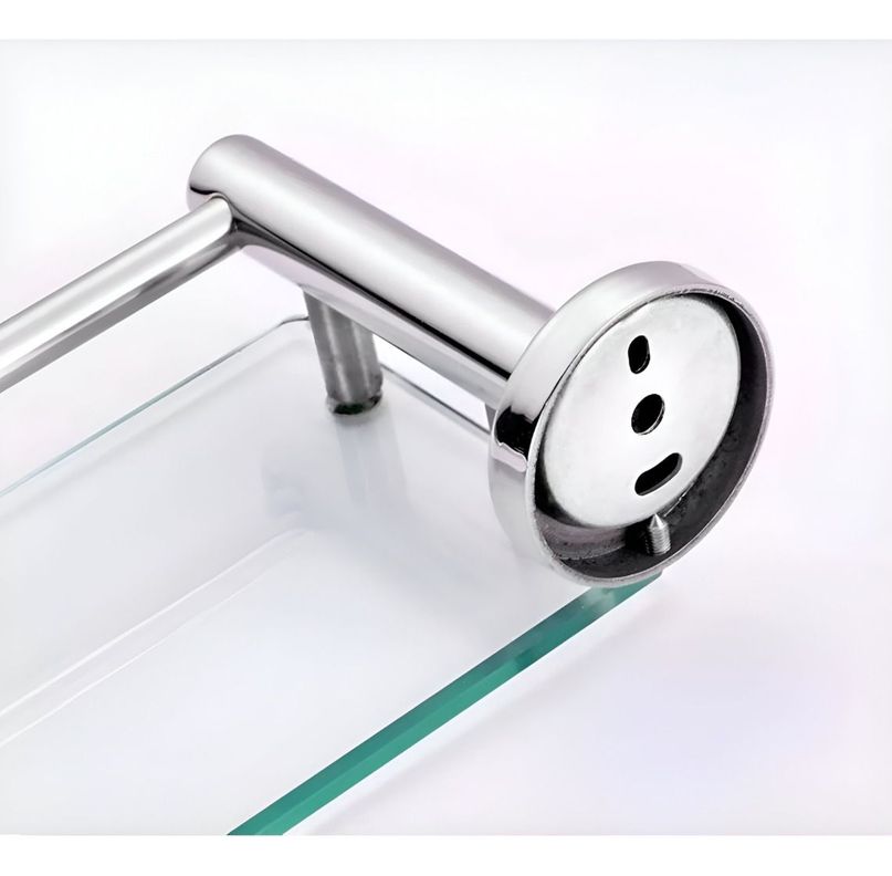 Estante Baño Repisa Estante Vidrio Templado Pared Jhn-1
