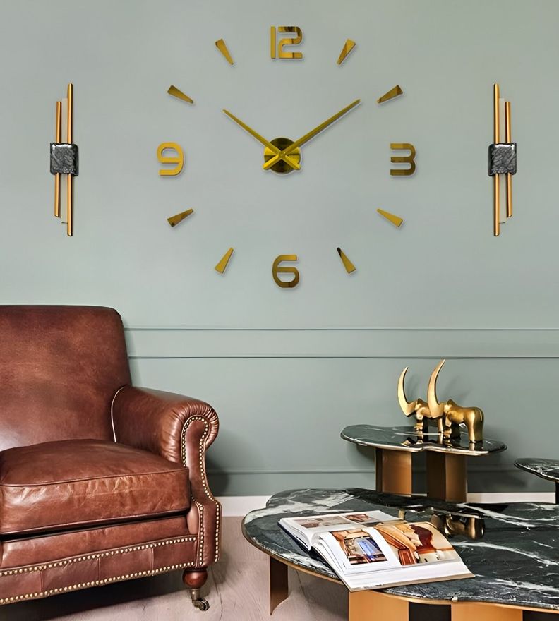Reloj Pared Moderno 3D Acrílico Decoración Hogar Grande Jhn-5