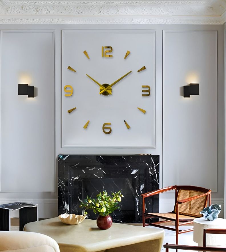 Reloj Pared Moderno 3D Acrílico Decoración Hogar Grande Jhn-9