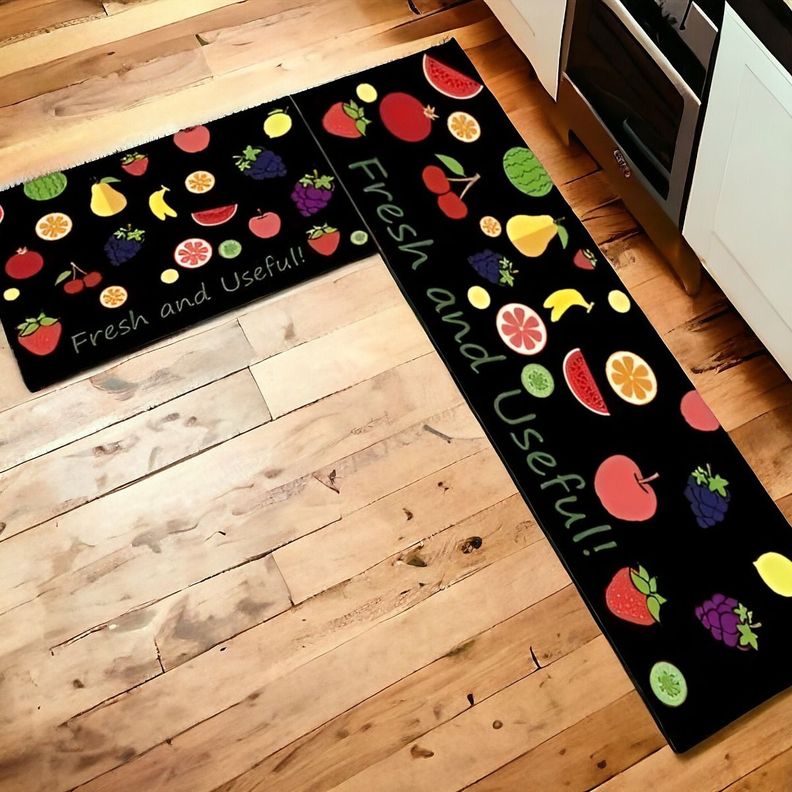 Alfombra Cocina Piso Entrada Antideslizante 2 Piezas Jhn-8