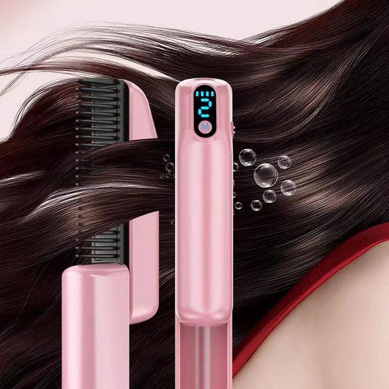 Cepillo Alisador Termico Cabello Mujer Belleza Hogar Spa Lau-3