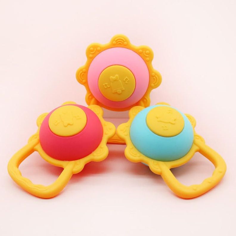 Set 2 Mordedor Forma Flor Sensorial Denticion Rascaencia Bebe Lau-8