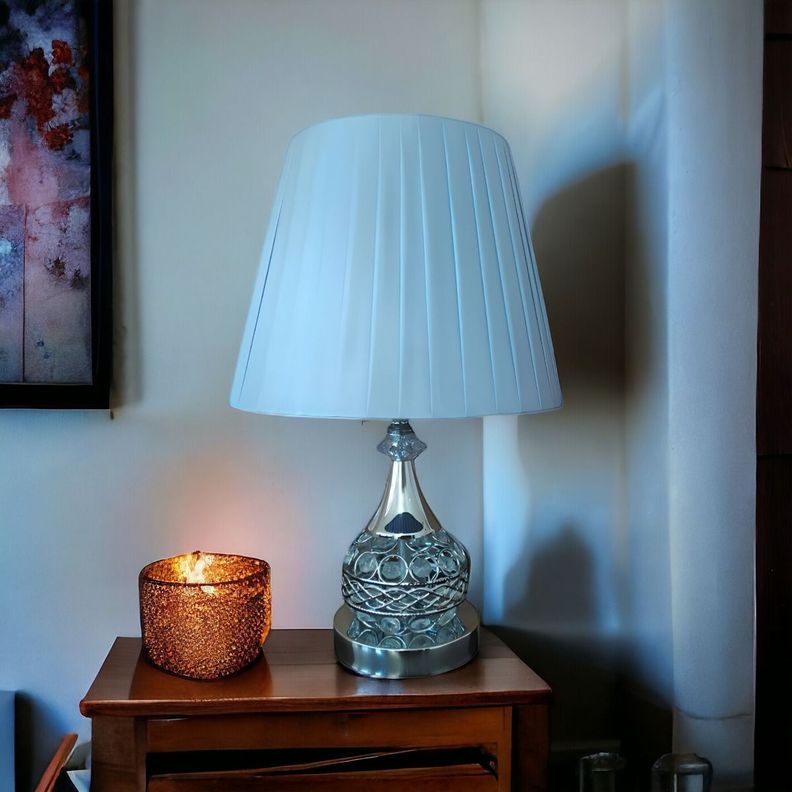 Lámpara Mesa Lectura Minimalista Noche Decorativa Gris Jhn-3