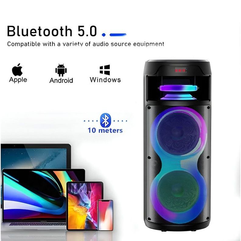 Parlante Altavoz Karaoke Portatil Usb Bluetooth Aux Lau-5